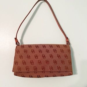 Dooney & Bourke Logo Flap Pouchette Purse